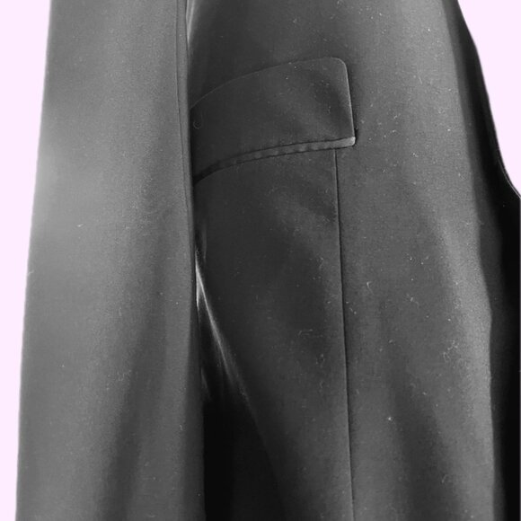 Calven Klein Womans Tailored Single Gold Button Blazer Black Size 12 - Picture 3 of 4